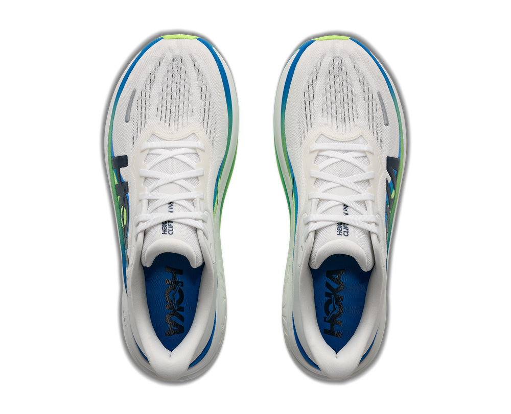 HOKA Men's Clifton Pro in FRO/BLU