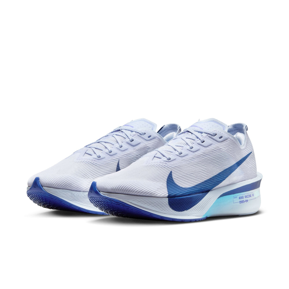 Nike, Inc. Women's Vaporfly 4 running shoe in GHO/BLU