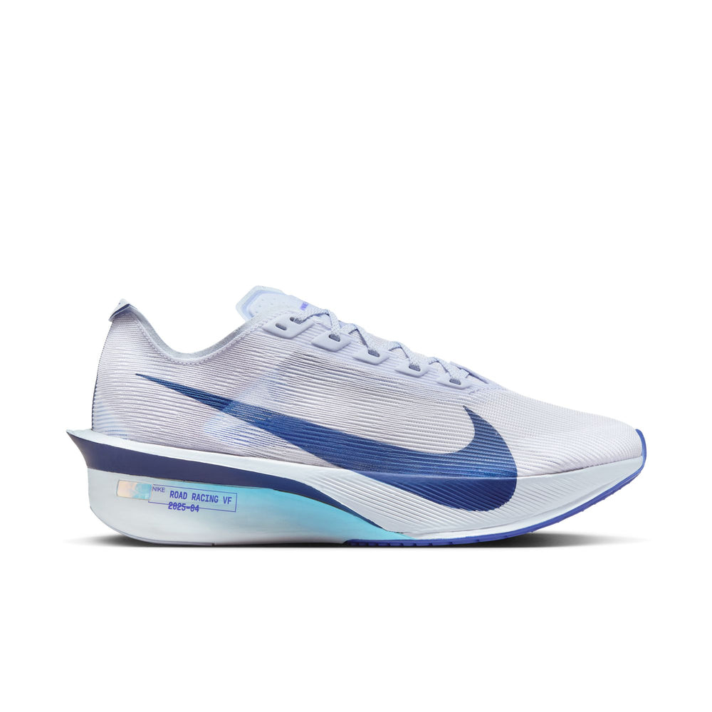 Nike Women's Vaporfly 4 running shoe in GHO/BLU