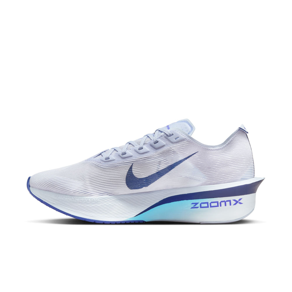 Nike, Inc. Women's Vaporfly 4 running shoe in GHO/BLU