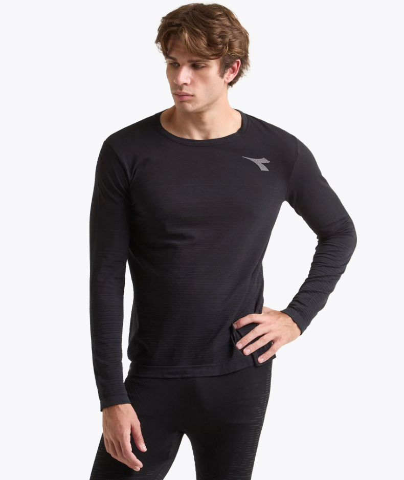 Diadora Men's Long Sleeve Stratuono in BLK