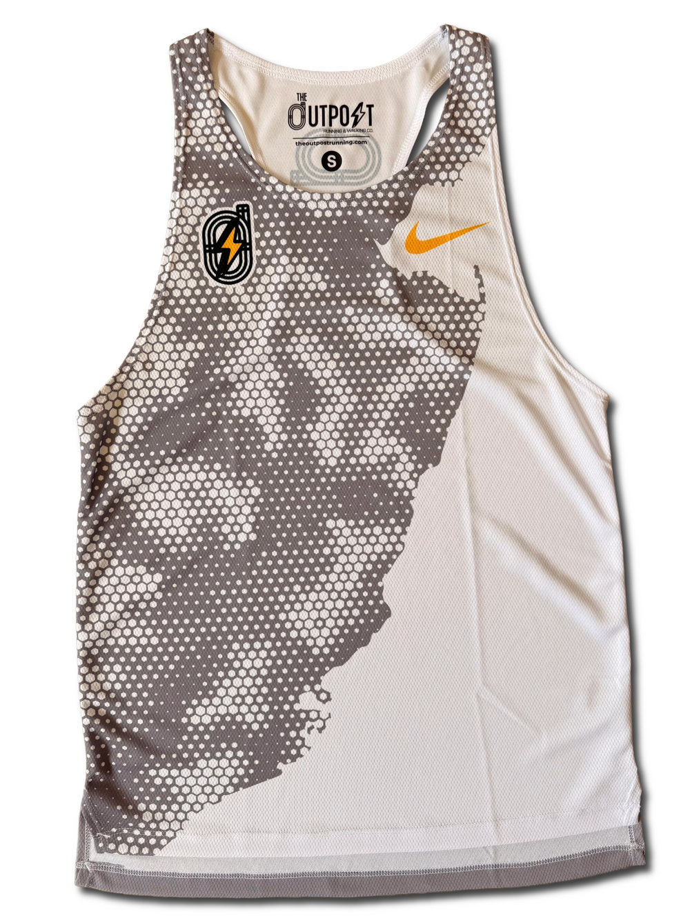 Nike Men's Outpost Singlet in WHT/BLK/SWO