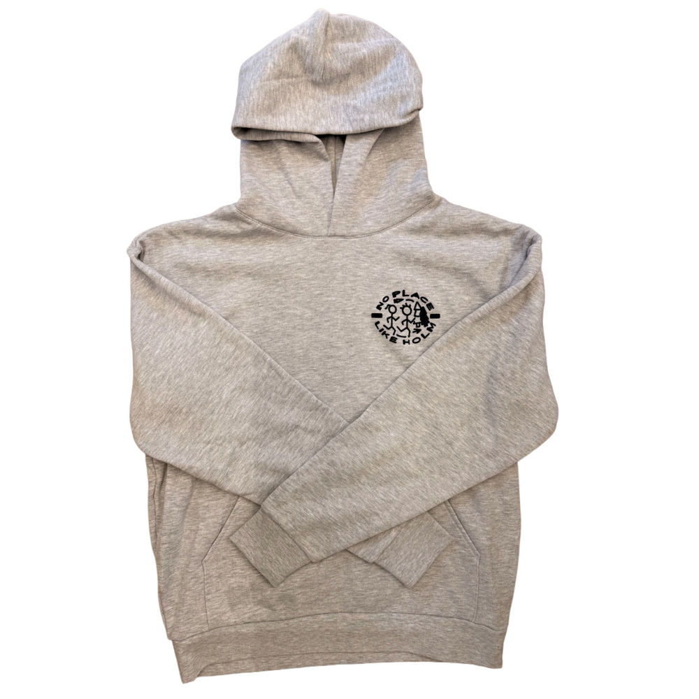 Outpost Unisex No Holm Hoodie in GRY/BLK