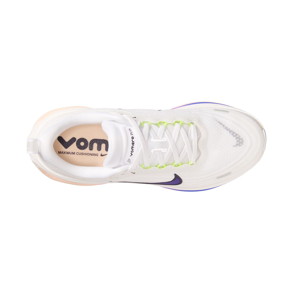 Nike Women's Vomero Plus in RSG WHT/PUR/DYN