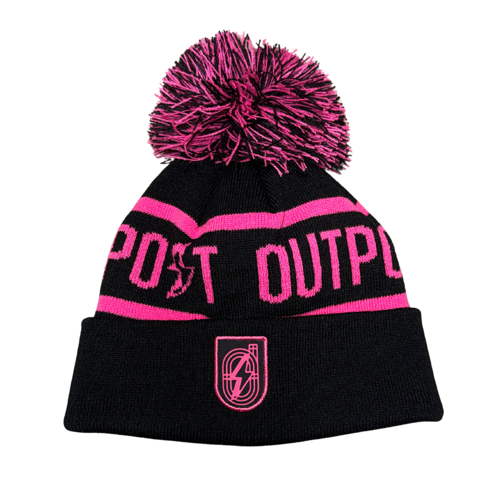 Boco Hats Outpost X Boco Pom Pom Beanie in BLACK/PINK