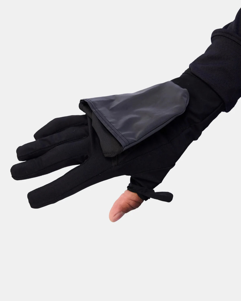 BANDIT RUNNING Unisex Windproof Mitten in BLK/REFLECTIVE