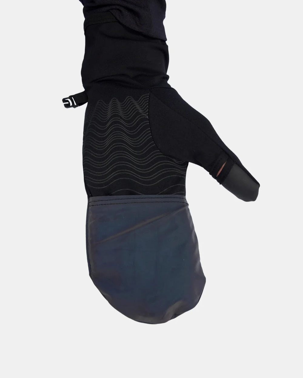 BANDIT RUNNING Unisex Windproof Mitten in BLK/REFLECTIVE