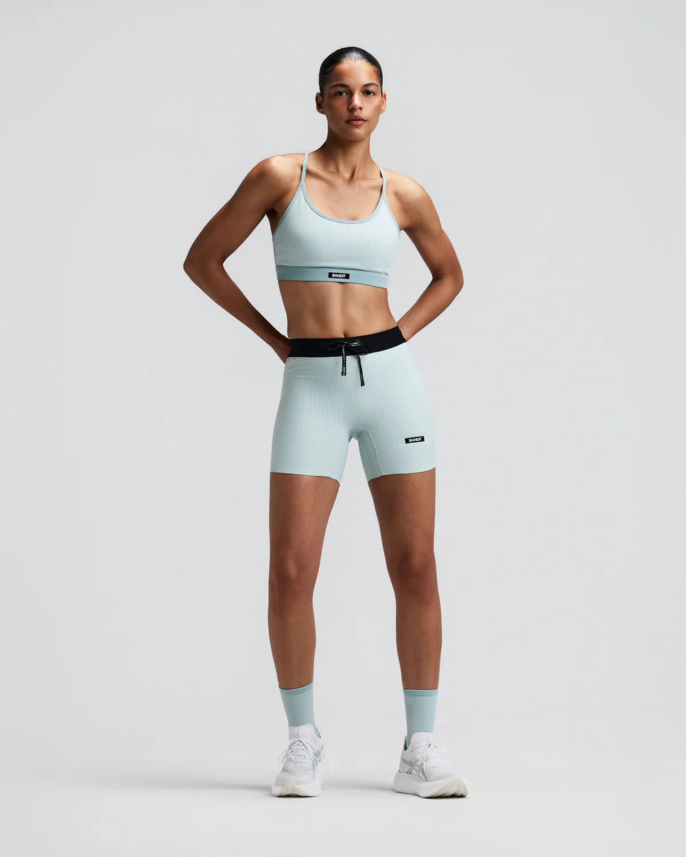 BANDIT RUNNING Women's Cadence 5" Compression in MIST/LAGOON