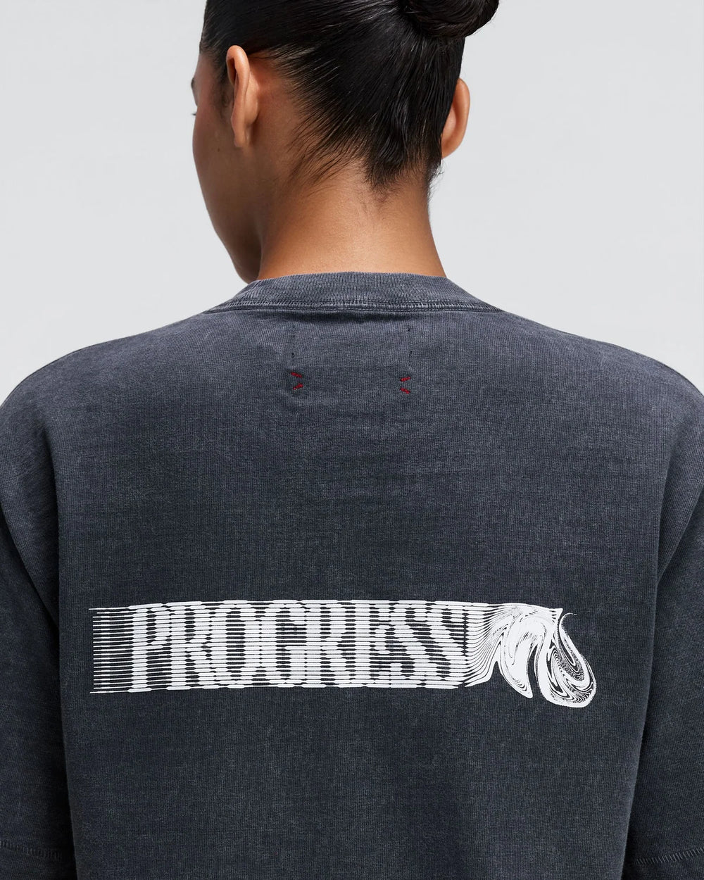 Bandit Running Unisex Heavyweight Tee in BLK/CHR
