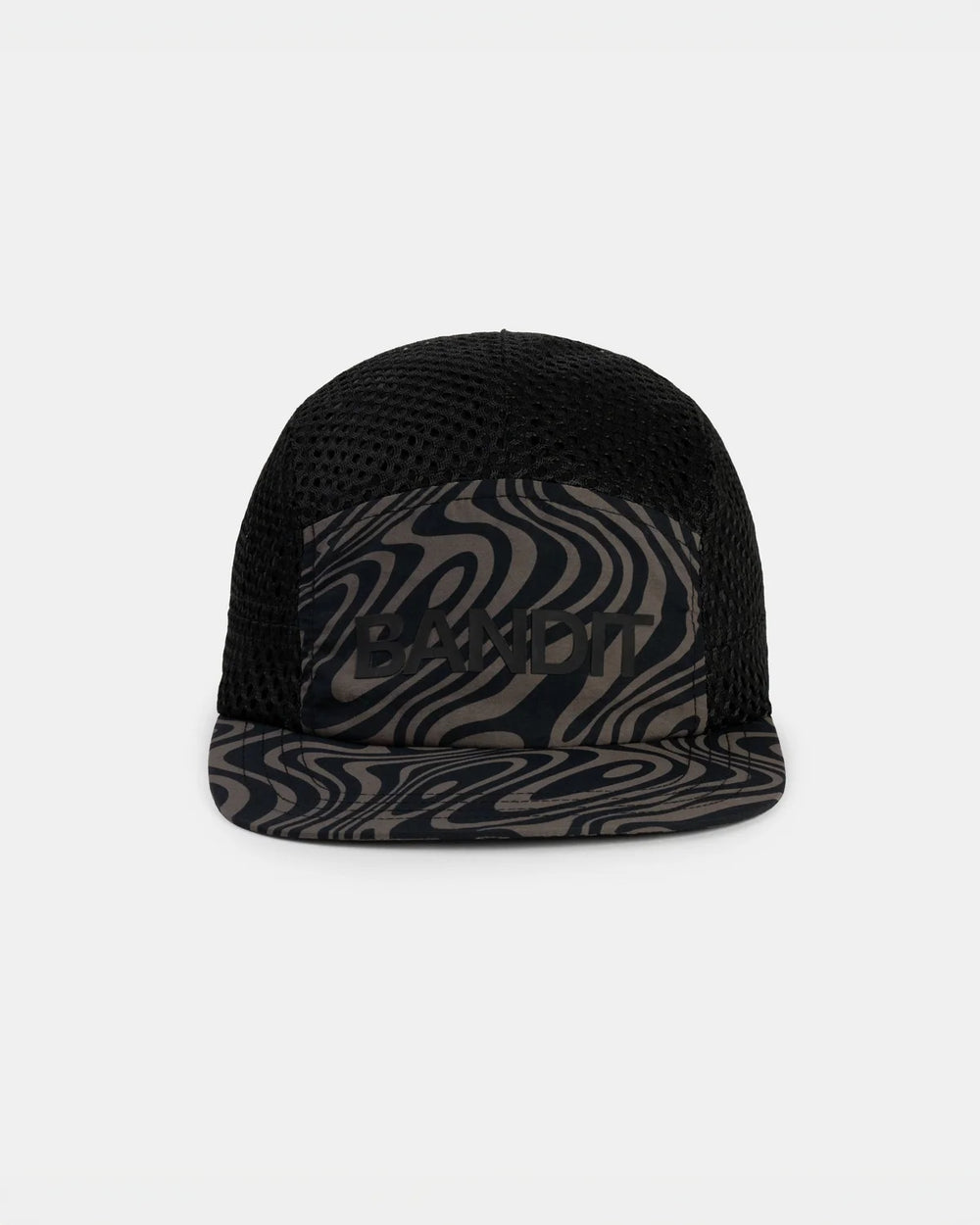 Bandit Running Bandit OG Mesh Printed Run Hat - melted marble - in cocoa/black