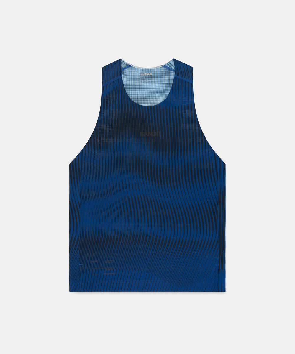 Bandit Running Men's Training Singlet in BAU/BLK