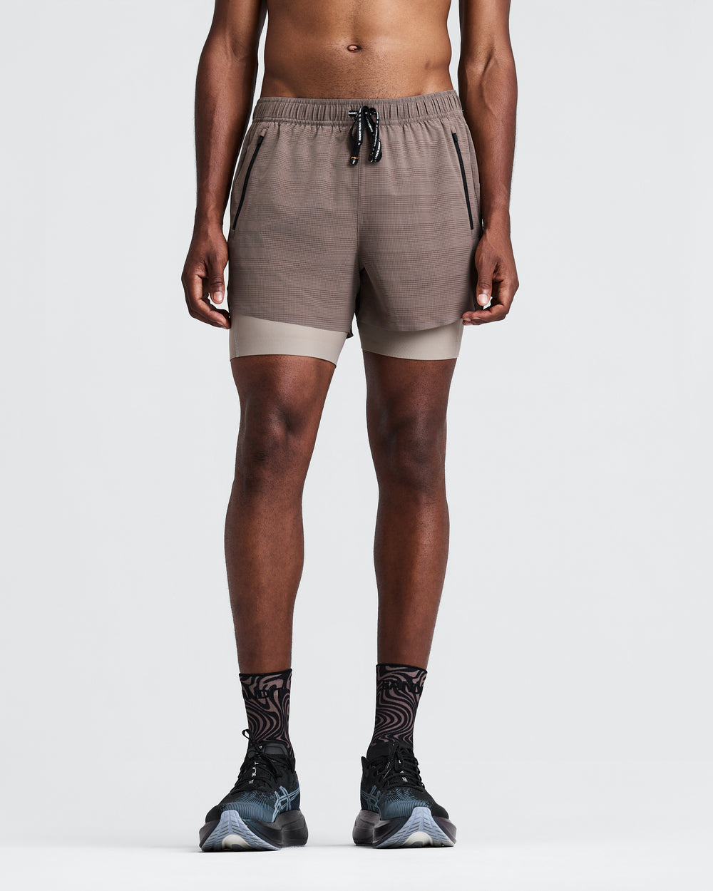 Bandit Running Men's CoolGrid Duo Short in COCOA