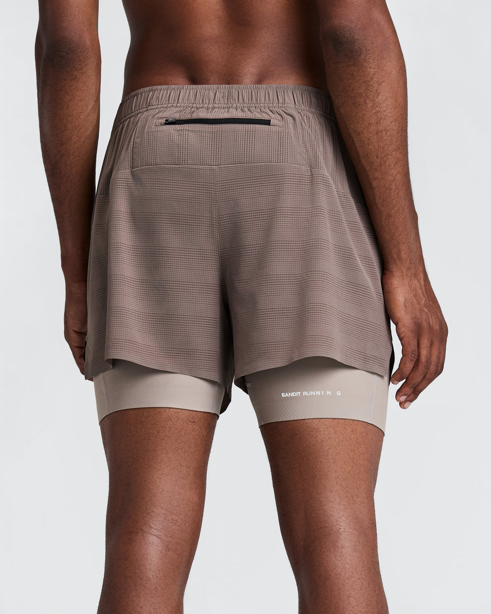 Bandit Running Men's CoolGrid Duo Short in COCOA