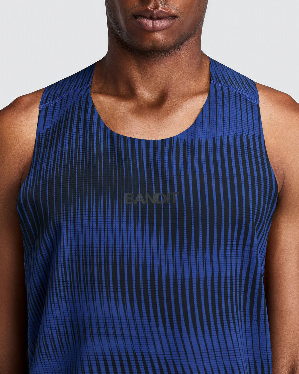 Bandit Running Men's Training Singlet in BAU/BLK
