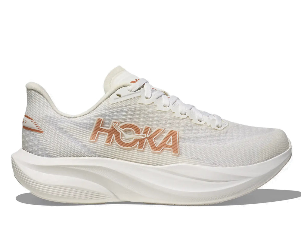 HOKA Women's Mach 7 neutral cushioned running shoe in FRO/ROS