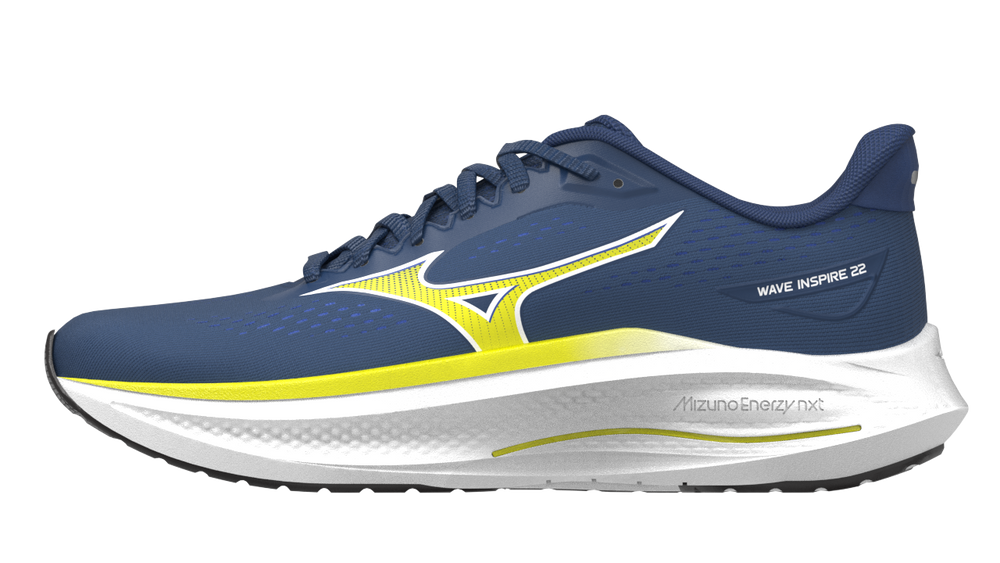 Mizuno USA Men's Wave Inspire 22 running shoe in GRY/BLK