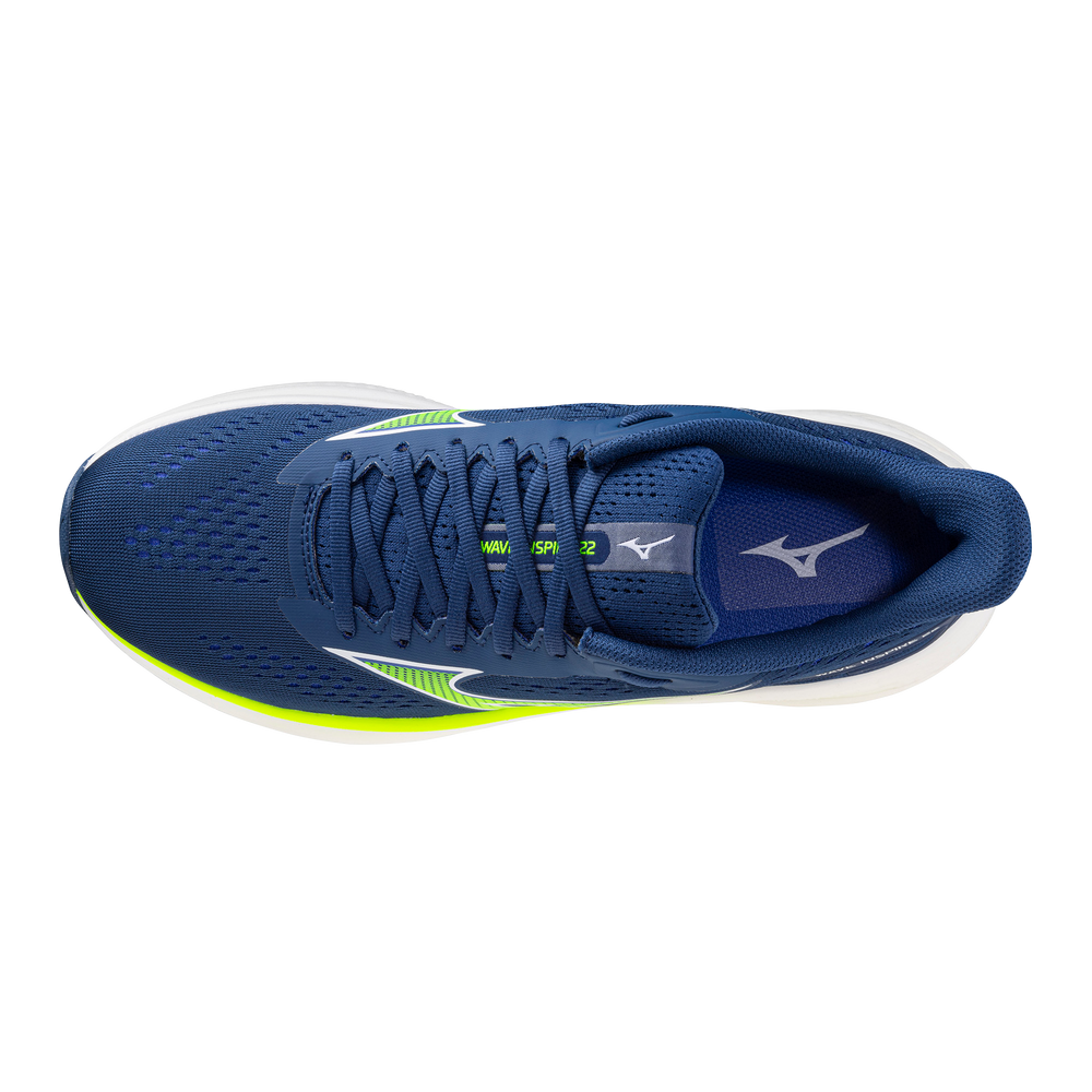 Mizuno USA Men's Wave Inspire 22 running shoe in GRY/BLK