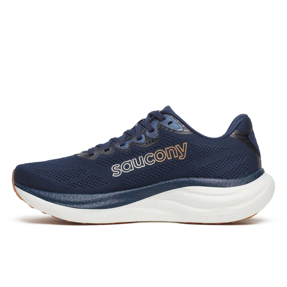 Saucony Men's Ride 19 running shoe in NAVY