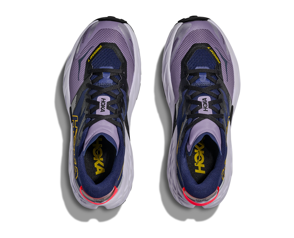 Hoka ONE ONE Women's Speedgoat 7 running shoe in JAM/GLO