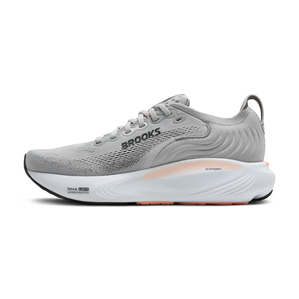 Brooks Running Women's Adrenaline Gts 25 running shoe in Grey/Blackened Pearl/Coral