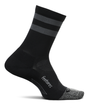 Feetures Elite Light Cushion High Top Stripe in BLK