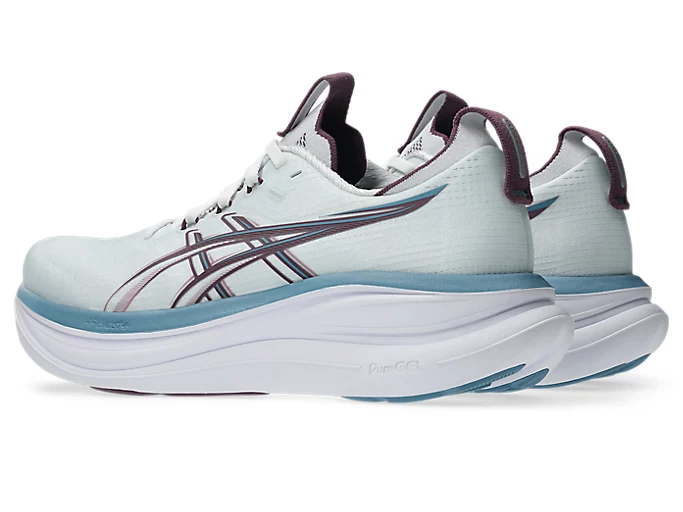 Asics America Women's Gel Nimbus 28 running shoe in ARC/VEL