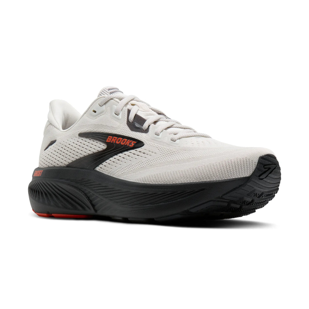 Brooks Men's Ghost 18 in Coconut/Pearl/Tigerlily