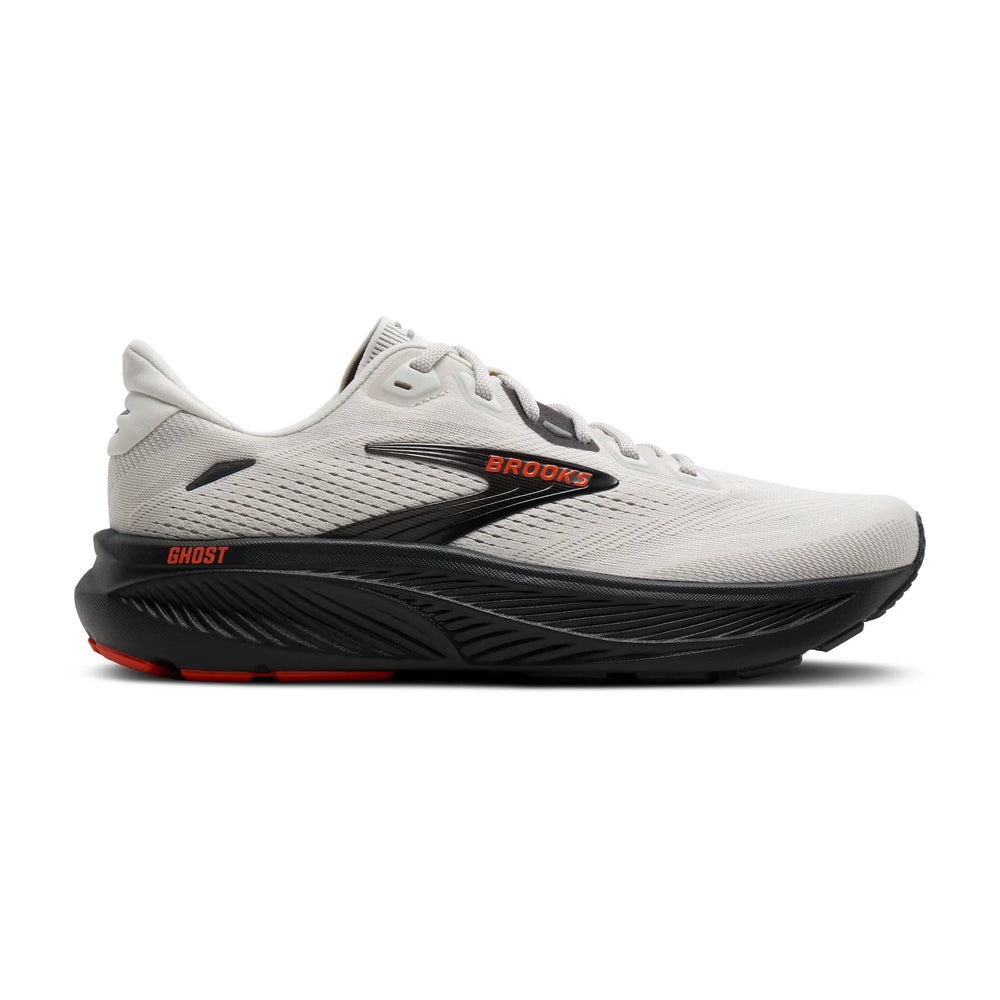 Brooks Men's Ghost 18 in Coconut/Pearl/Tigerlily