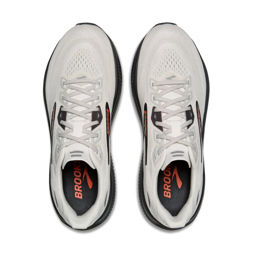 Brooks Men's Ghost 18 in Coconut/Pearl/Tigerlily