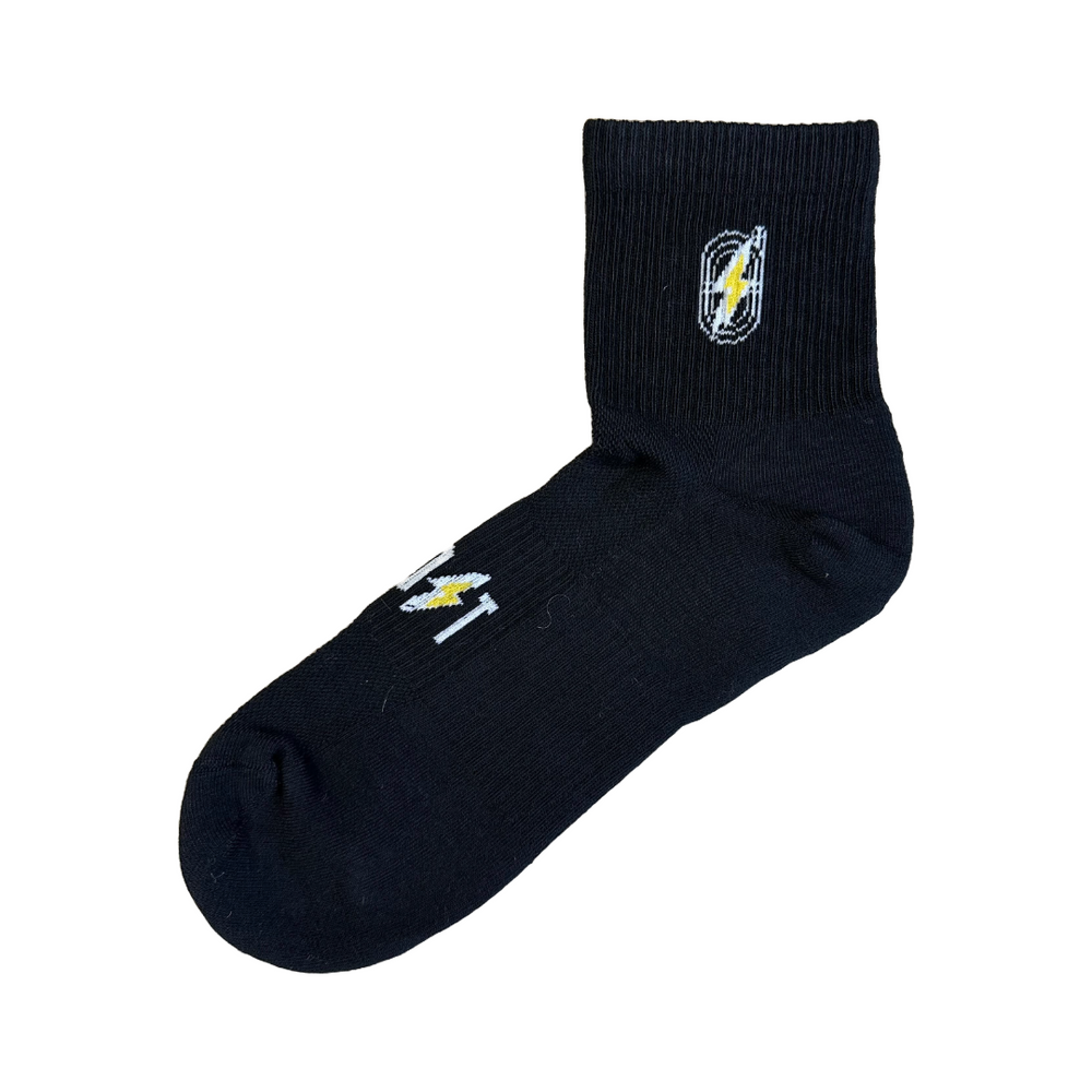 Sky Outpost Run Quarter Sock in BLK