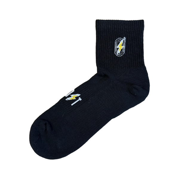 Sky Outpost Run Quarter Sock in BLK