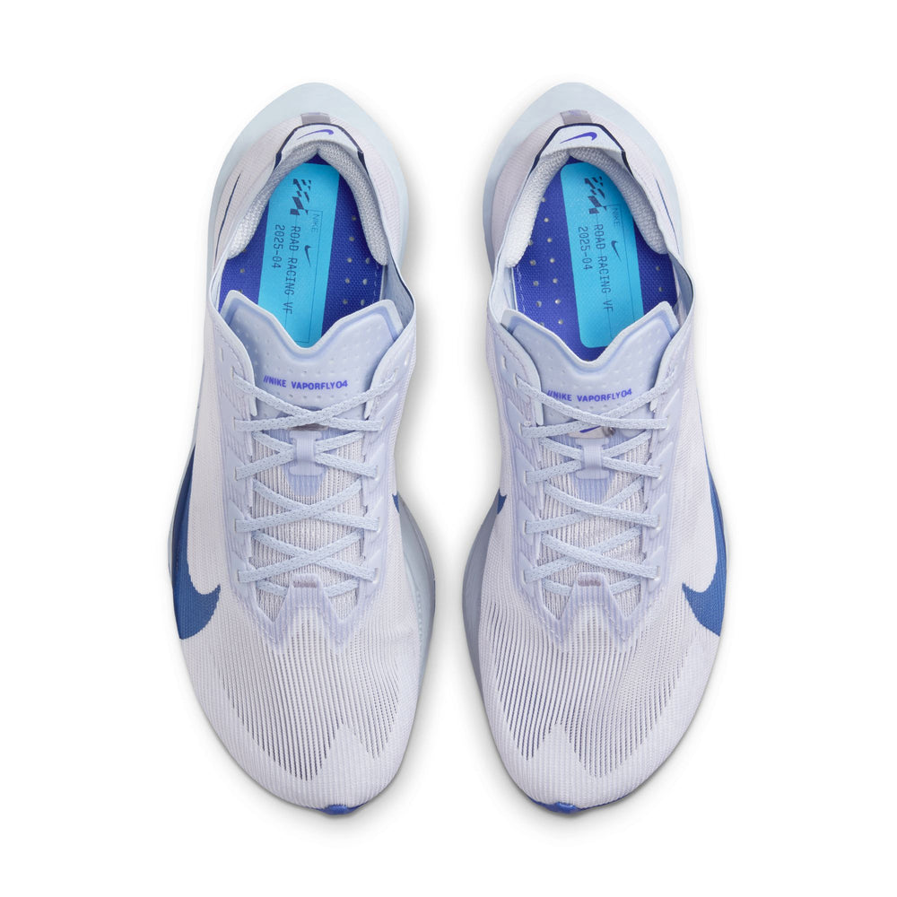Nike, Inc. Women's Vaporfly 4 running shoe in GHO/BLU