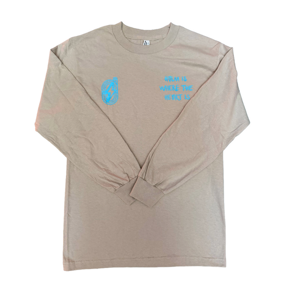 Outpost Unisex 'Holm Is Where The Heart Is' Long Sleeve in BRN