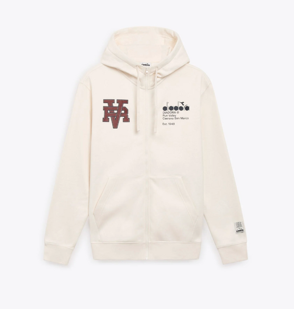 Diadora Men's Run Valley Zip Up in WHI