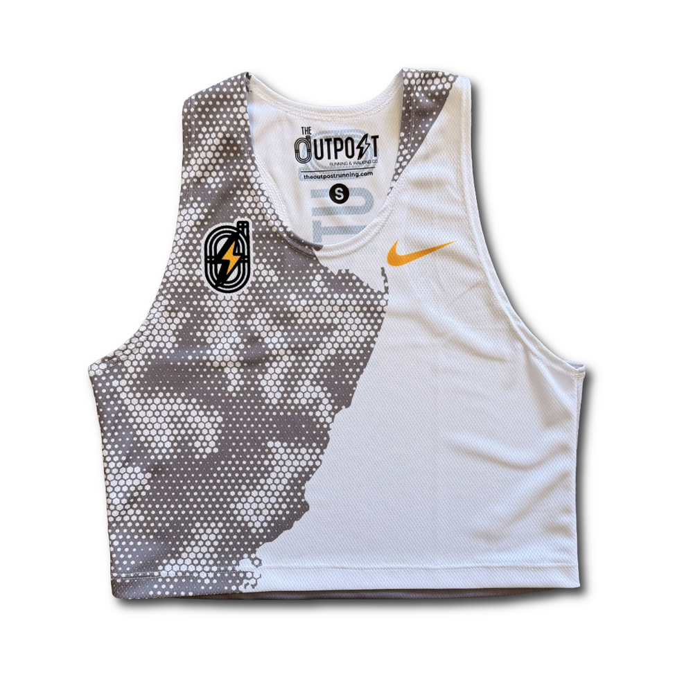 Nike Women's Race Crop in WHT/BLK/SWO