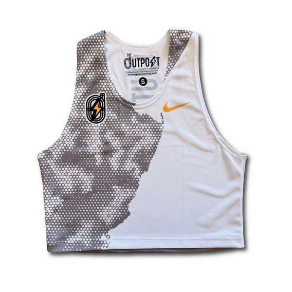 Nike Women's Race Crop in WHT/BLK/SWO