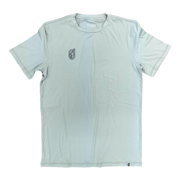 Sky Outpost Men's Tech Short Sleeve in HEA/AQU