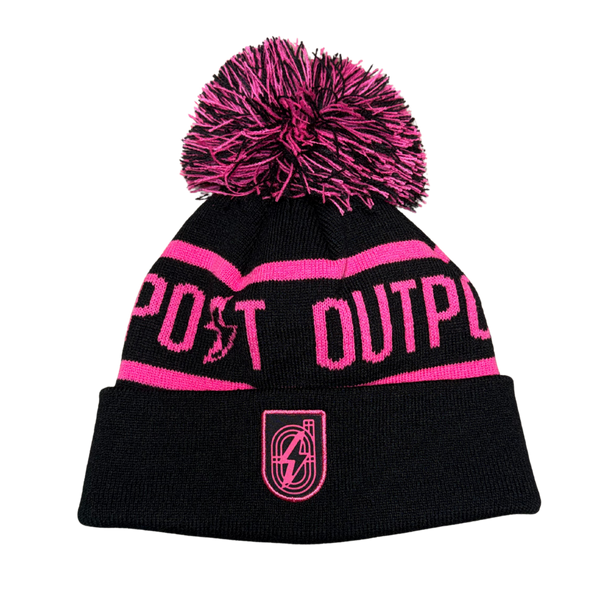 Boco Hats Outpost X Boco Pom Pom Beanie in BLACK/PINK