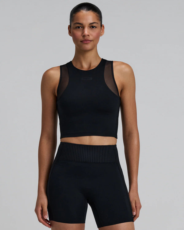 Bandit Running Women's Stamina-V Lyra Race Crop in BLACK