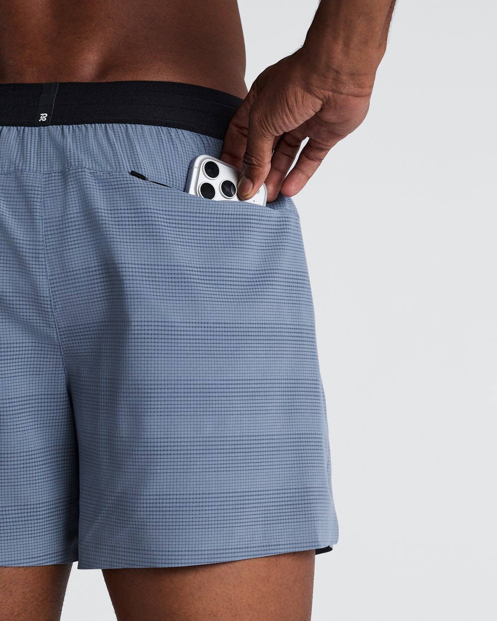Bandit Running Men's Cooling Grid Short in STE/HOR
