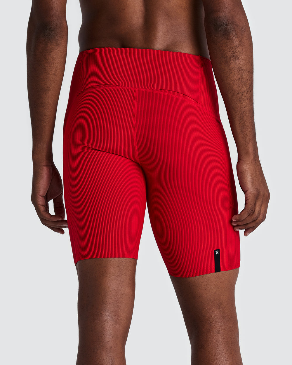 Bandit Running Men's Cadence 1/2 Tight in RED/RED