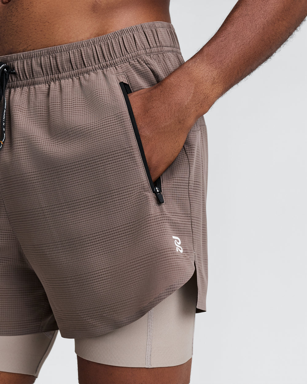 Bandit Running Men's CoolGrid Duo Short in COCOA