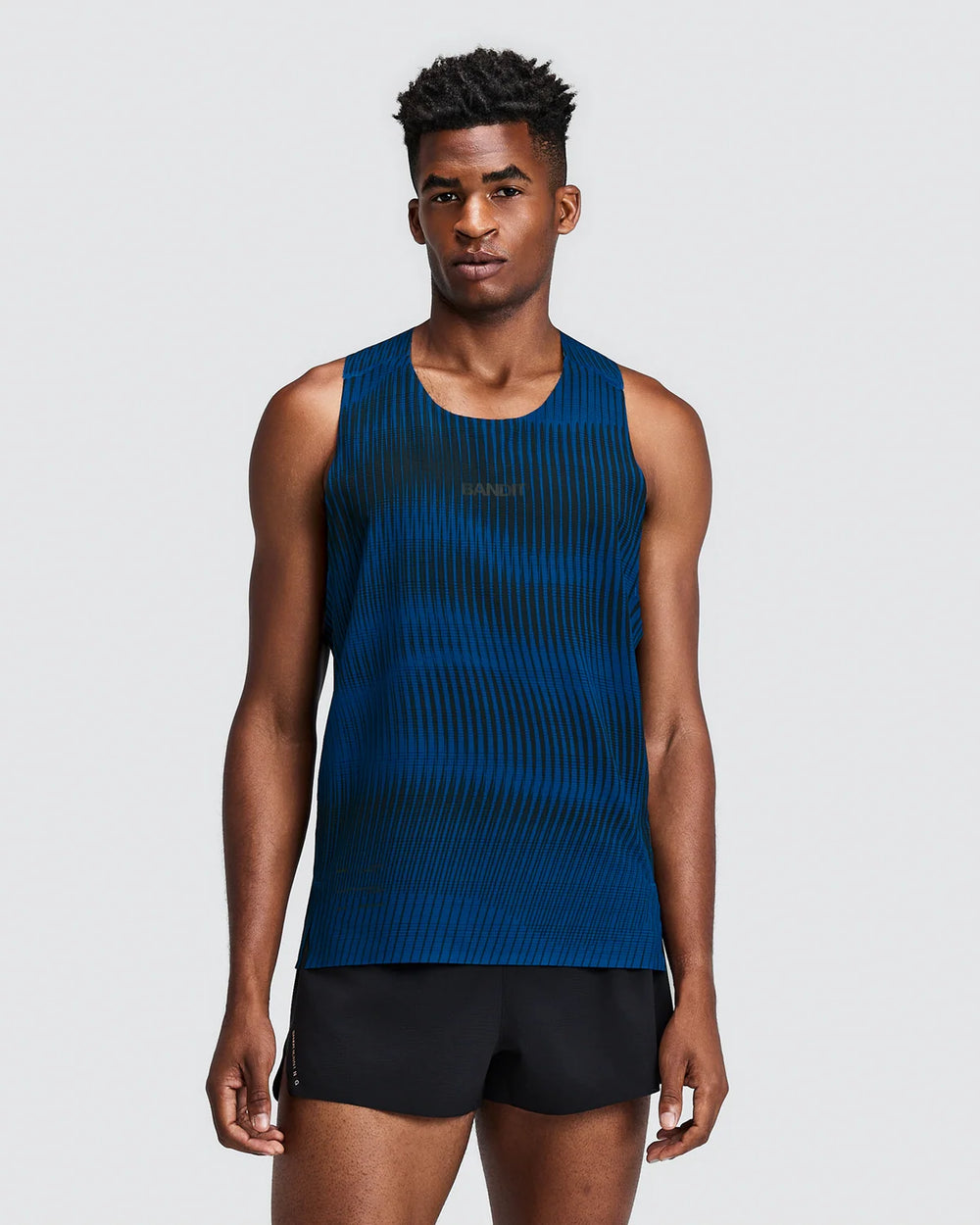 Bandit Running Men's Training Singlet in BAU/BLK