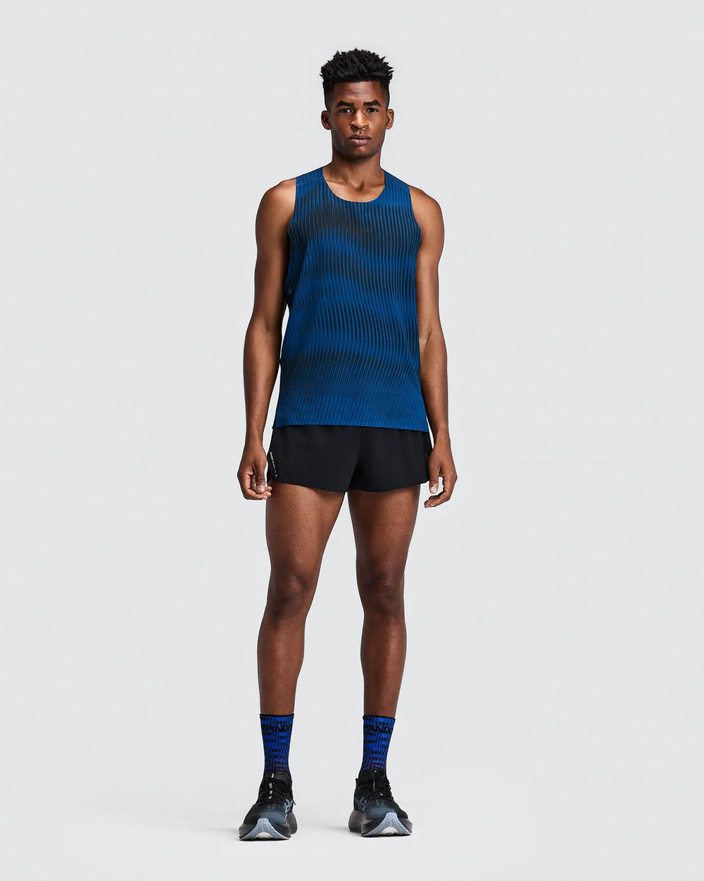 Bandit Running Men's Training Singlet in BAU/BLK