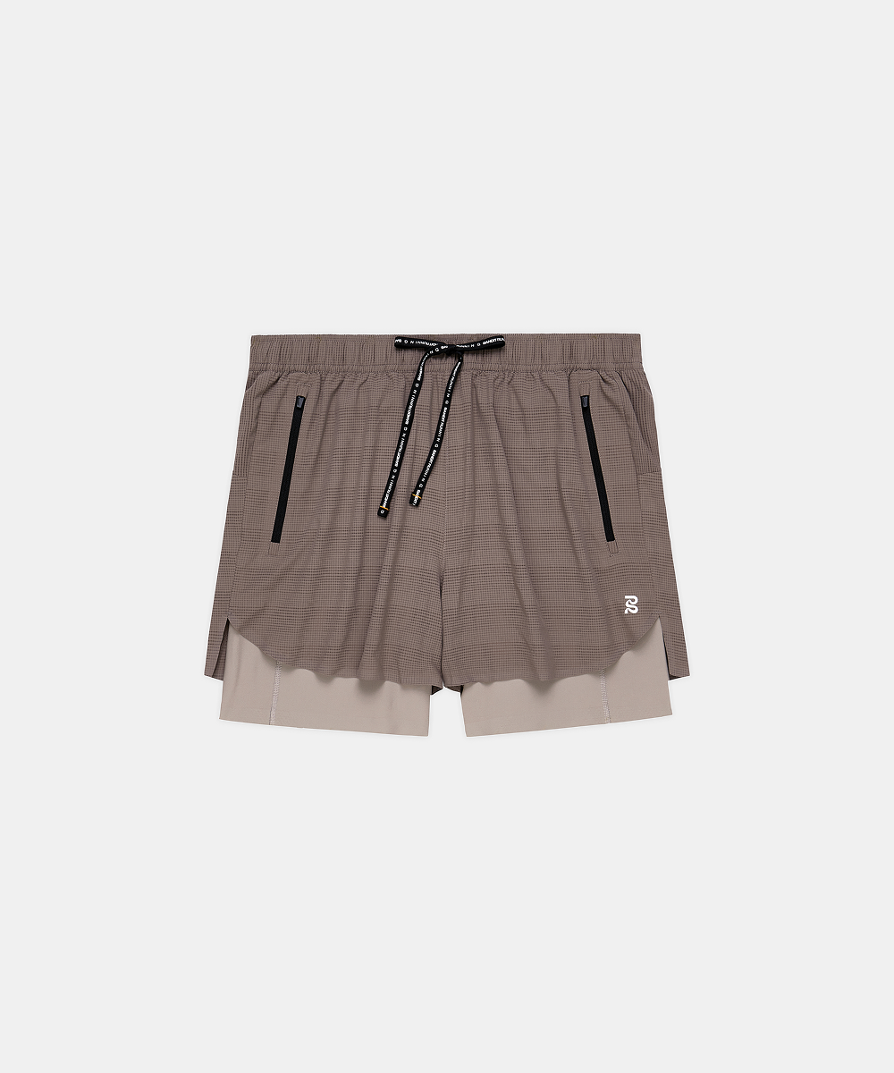 Bandit Running Men's CoolGrid Duo Short in COCOA