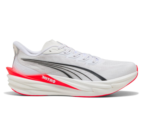 Puma Men's Deviate Nitro 4 in WHT/RED