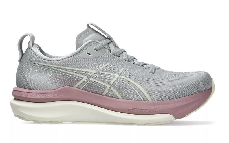 ASICS Women's Gel Kayano 33 neutral cushioned running shoe in GRY/TARO
