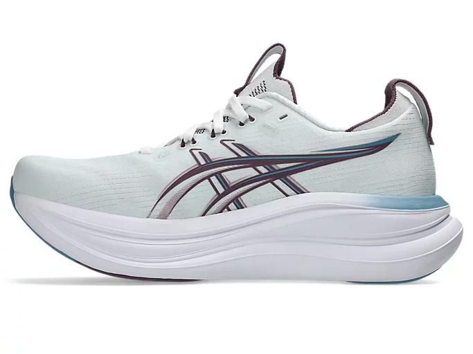 Asics America Women's Gel Nimbus 28 running shoe in ARC/VEL