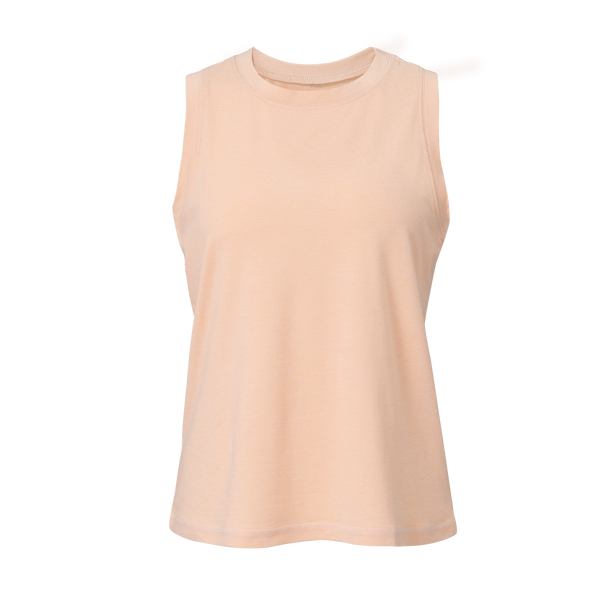 Sky Women's Tech Highneck Tank in PEA/KEE
