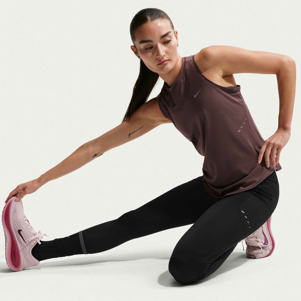Nike, Inc. Women's Swift Tank Top in TAT/SIL